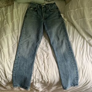 Size 22 Agolde Riley in Emulsion